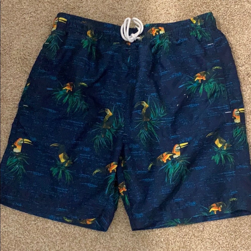 Toucan swim trunks